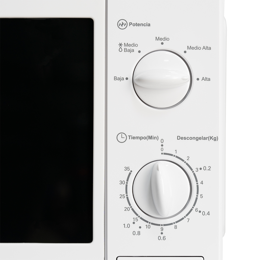 Microondas Svan 20L 700W 25,8cm 44cm 33,9cm Blanco Manual - immagine 5