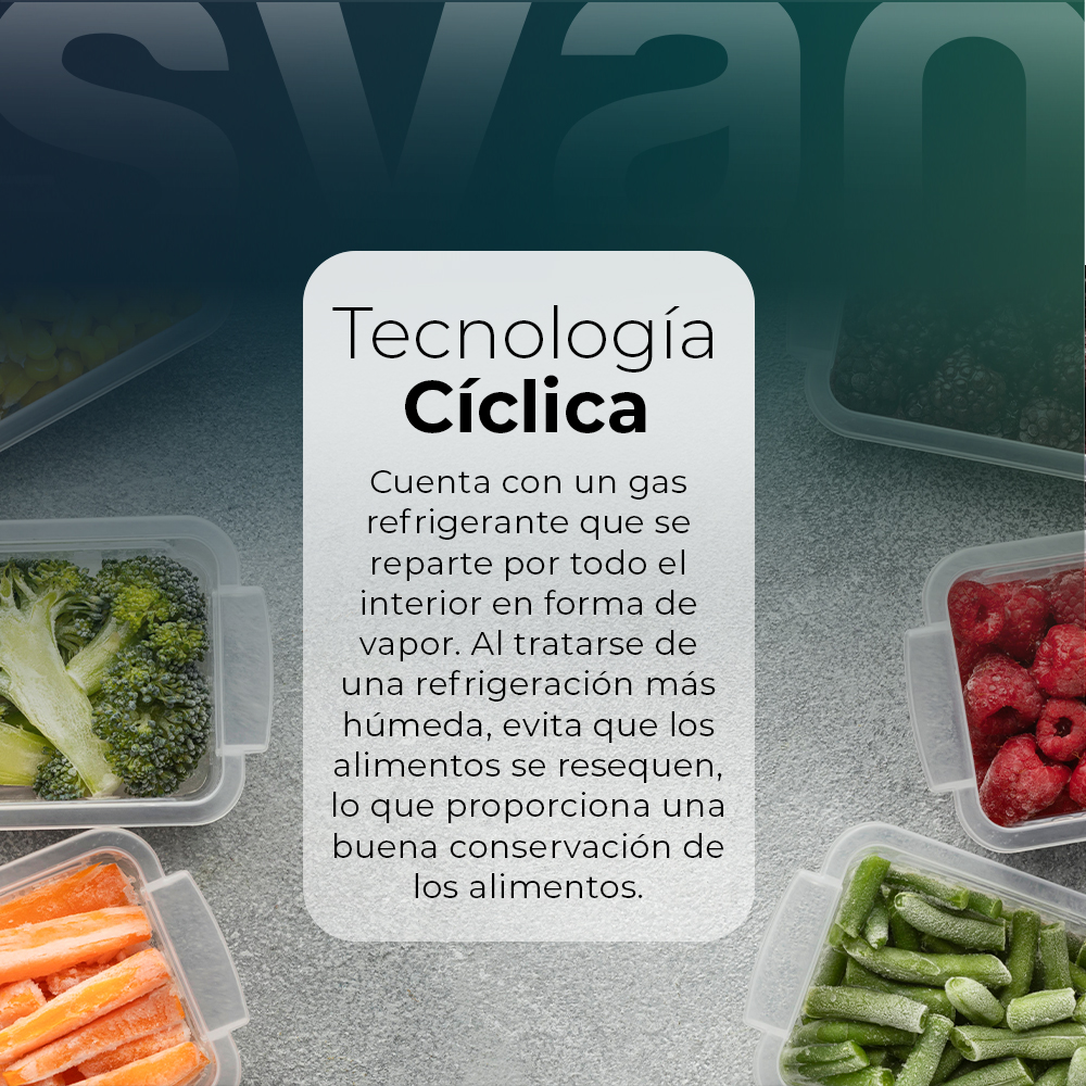 Refrigerador Svan Cíclico E 85cm 48cm 45cm Blanco Manual – Image 7