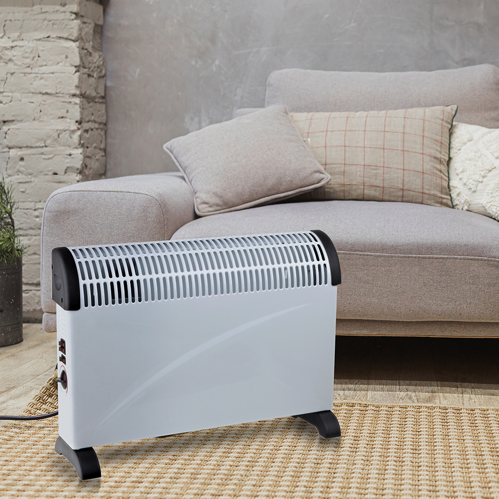 Estufa convector Svan 3 Niveles 2000W Blanco y negro Manual Turbo - Imagen 7