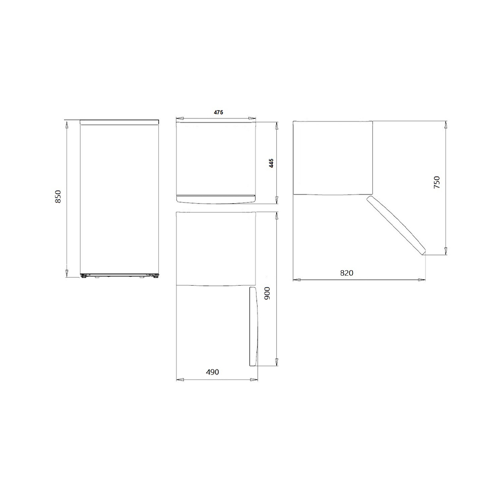 Congelador vertical Svan, Cíclico. Capacidad 60L, Clase E. Dimensiones: 84,5cm 48cm 45cm. Color Blanco, Control Manual. - Imagen 8