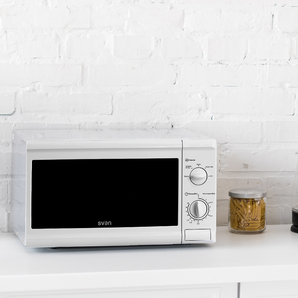 Microondas Svan 20L 700W 25,8cm 44cm 33,9cm Blanco Manual - immagine 8