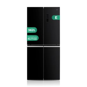 4 Puertas Svan No Frost E 180cm 79cm 63cm Cristal negro Display táctil Modo Eco Modo Super