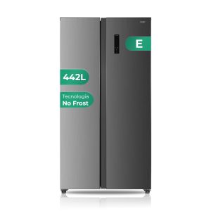 Frigorífico Americano Svan, No Frost. Clase E. Dimensiones: 177cm 90cm 59cm. Color Inox, Display táctil. Motor Inverter.