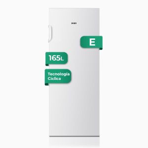 Congélateur vertical Svan Cyclic 165L E 143,4cm 55cm 58,8cm Blanc Manuel