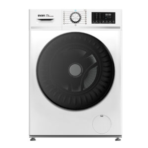 Lavadora Svan,Capacidad 10kg 1200rpm, Clase A. Dimensiones: 84,5cm 59,8cm 60,8cm. Color Blanco, Control con Display táctil. Motor Inverter. Programas: Antialérgico.