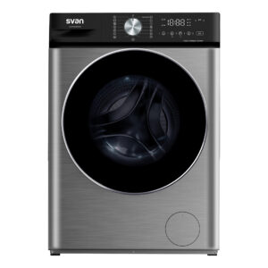 Lavadora Svan,Capacidad 8kg 1400rpm, Clase A. Dimensiones: 60cm 52cm 84,7cm. Color Dark Inox, Control con Display táctil. Motor Inverter. Programas: Vapor Antialérgico.