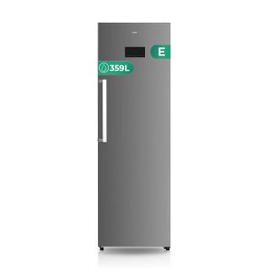 Refrigerador Svan, No Frost. Capacidad 359 L, Clase E. Dimensiones: 185cm 60cm 65cm. Color Inox, Control con Display táctil.