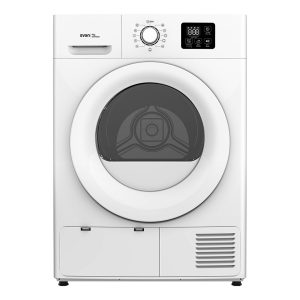 Secadora Bomba calor Svan, Capacidad 9kg Clase E. Dimensiones: 84,5cm 59,8cm 62,5cm Color Blanco, Control Display. Programas: Antiarrugas.