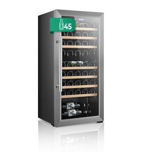 Vinoteca Svan Cíclico 127L 45Bot G 110,5cm 51cm 48,2cm Negro Display táctil Doble Zona 1Puerta