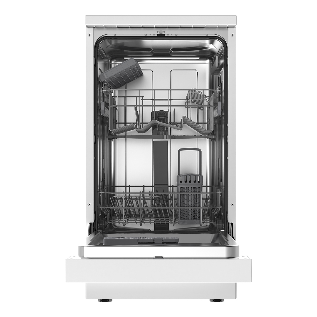 Lavavajillas Svan,Capacidad 9sets, Clase E. Dimensiones: 84,5cm 44,8cm 61cm. Color Blanco, Control con Display. 2 Bandejas y 7 Programas. - Imagen 3
